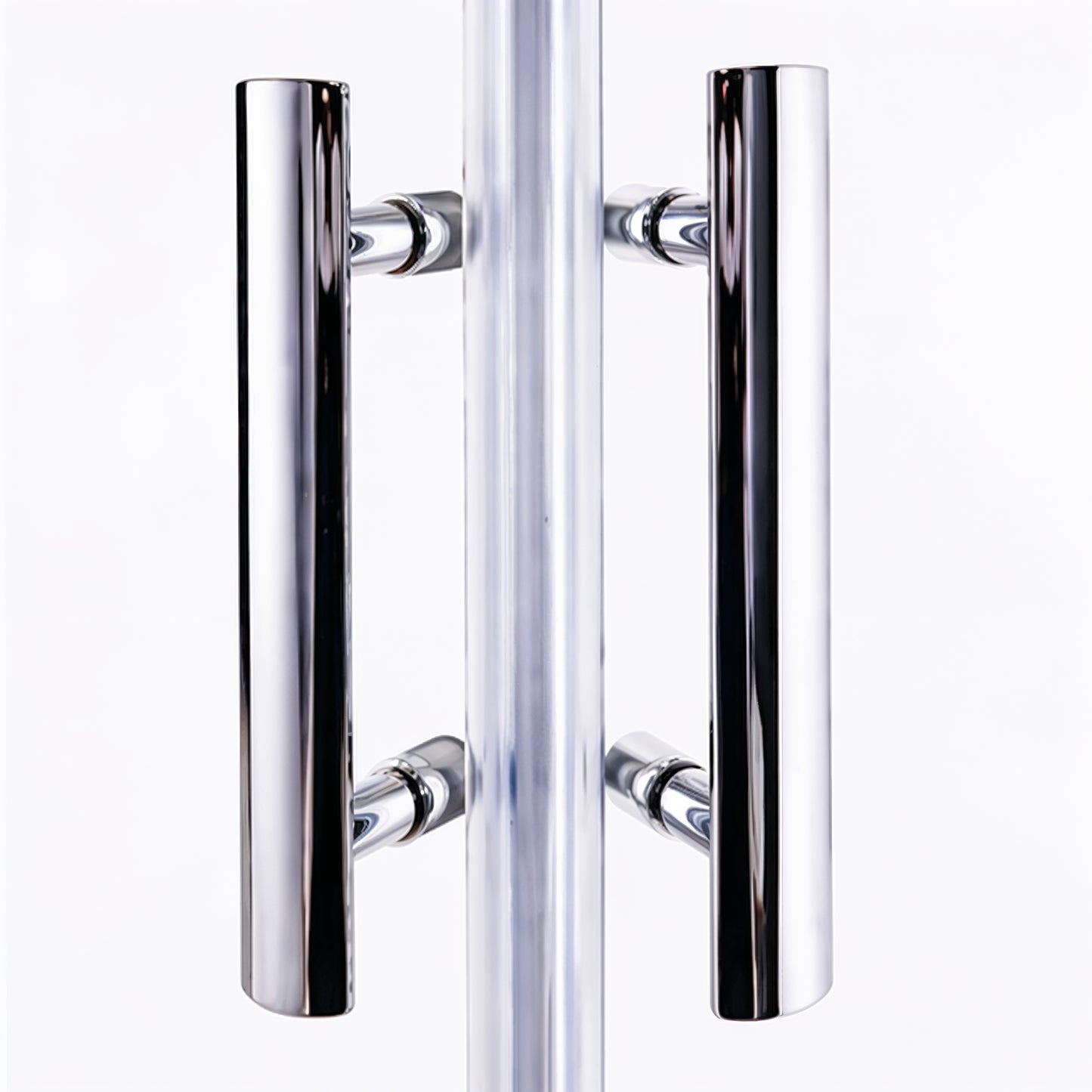 Linea (NCA-442) Framed Curved Quadrant Sliding Shower Enclosure, 8mm Tempered Glass, 36" x 36" x 71", Chrome