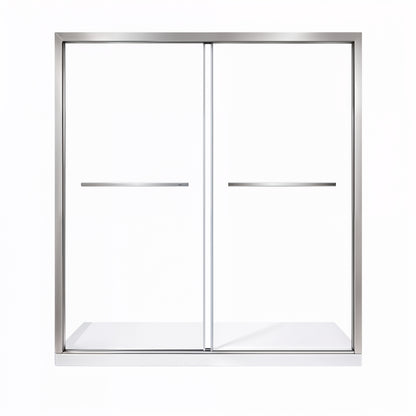 Cascade (NKB-622) 48X76 Framed Double Sliding Shower Door - 8mm Tempered Glass