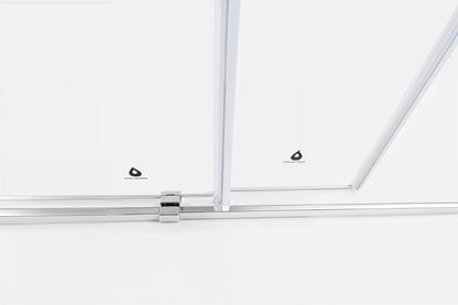 Cascade (NKB-622) 48X76 Framed Double Sliding Shower Door - 8mm Tempered Glass