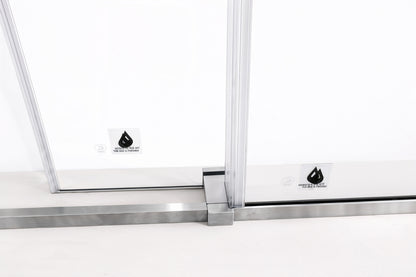 Rainhaven (W12-621) 60X76 Frameless Sliding Shower Door - 8mm Tempered Glass