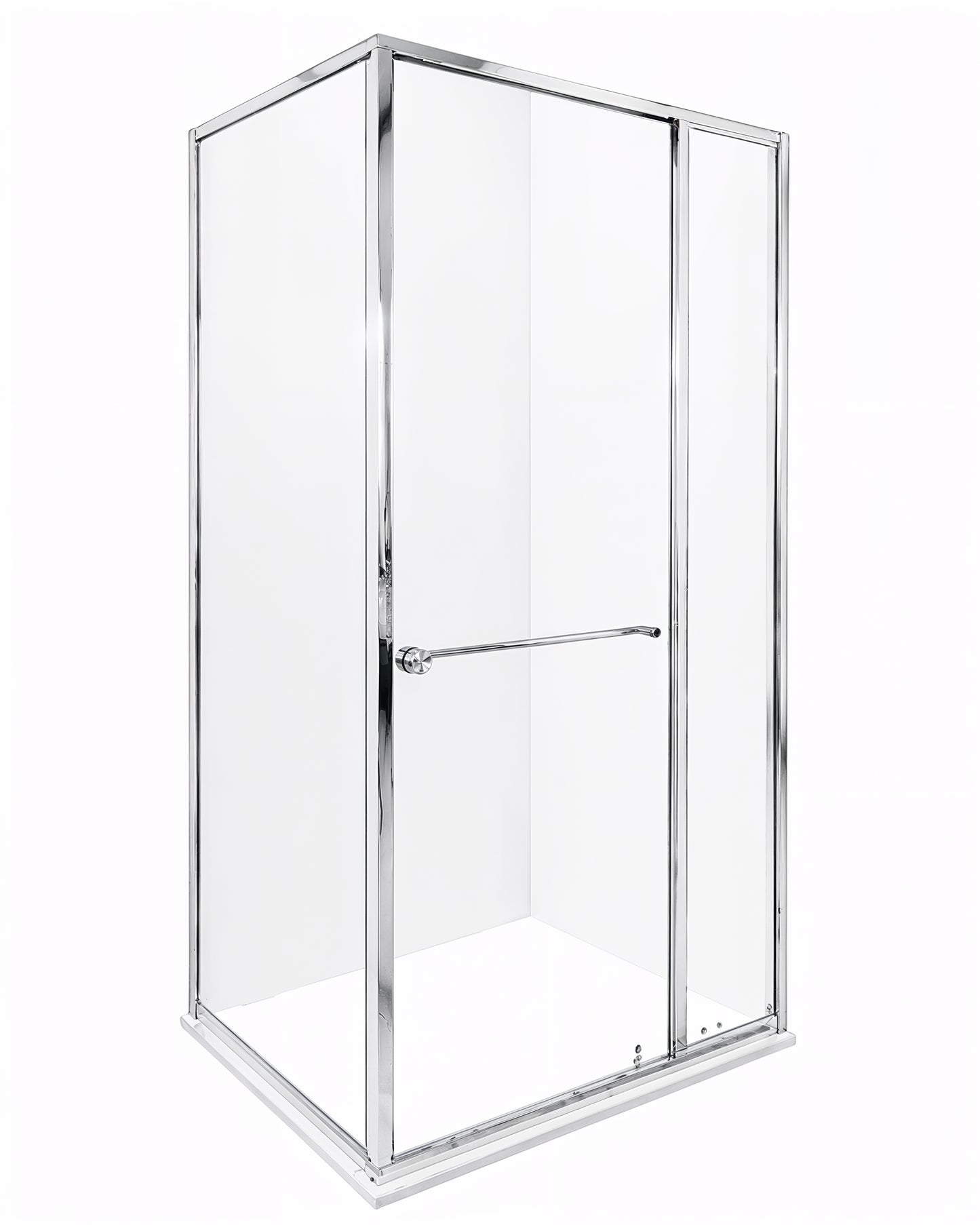 Axis (NVA-131) Framed Square Corner Sliding Shower Enclosure, Easy-Clean 8mm Tempered Glass, 36" x 36" x 71"