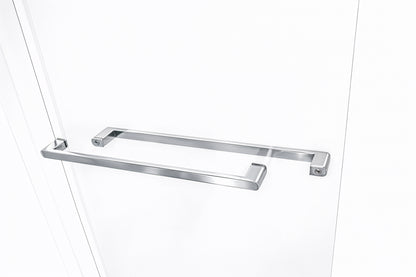 Strata (NBB-622) 60X60 Framed Double Sliding Shower Door For Bathtub - 8mm Tempered Glass