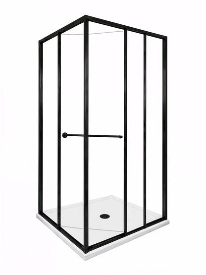 Axis (NVA-131) Framed Square Corner Sliding Shower Enclosure, Easy-Clean 8mm Tempered Glass, 36" x 36" x 71"